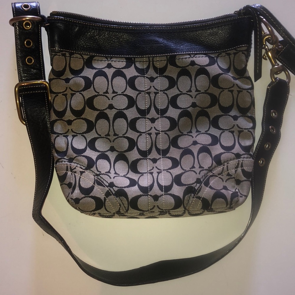 Black & Grey Coach Purse
